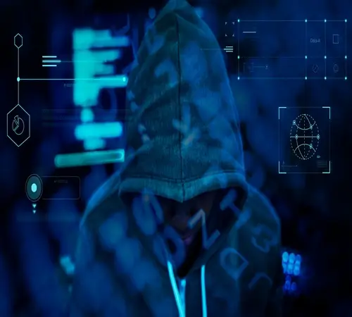 Hacker with a hoodie