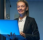 Lady smiling