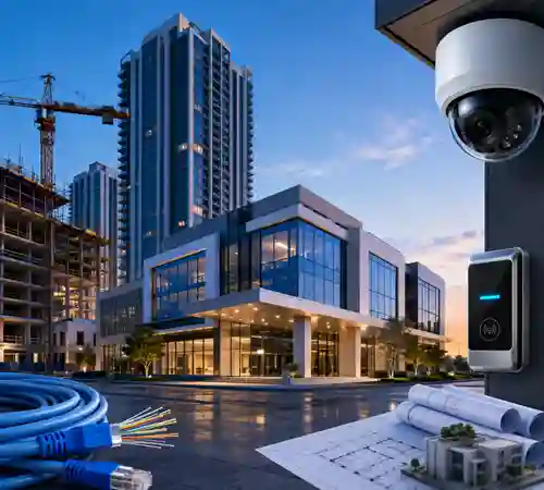 Image of construction site under surveillance